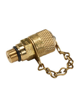 Válvula de carga de gás MINIMESS® 1215 original com selo de aprovação DVGW