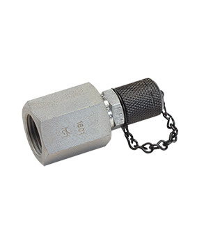 Válvula de carga de gás MINIMESS® 1615 original com adaptador para acumulador